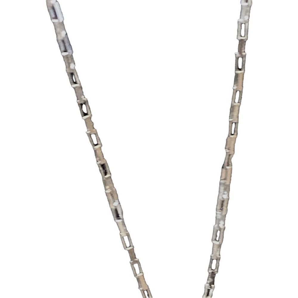 Sterling Silver 925 Love Crystal 9” Necklace - Picture 3 of 8